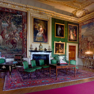 Blenheim Palace green writing room Blenheim Palace green writing room