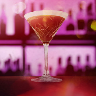 pink cocktail at Cocktail Time Machine pink cocktail at Cocktail Time Machine